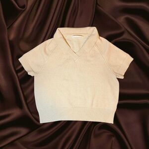 Double Zero Kids Beige Polo Shirt